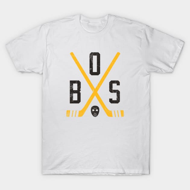 BOS Retro Sticks - White T-Shirt by KFig21